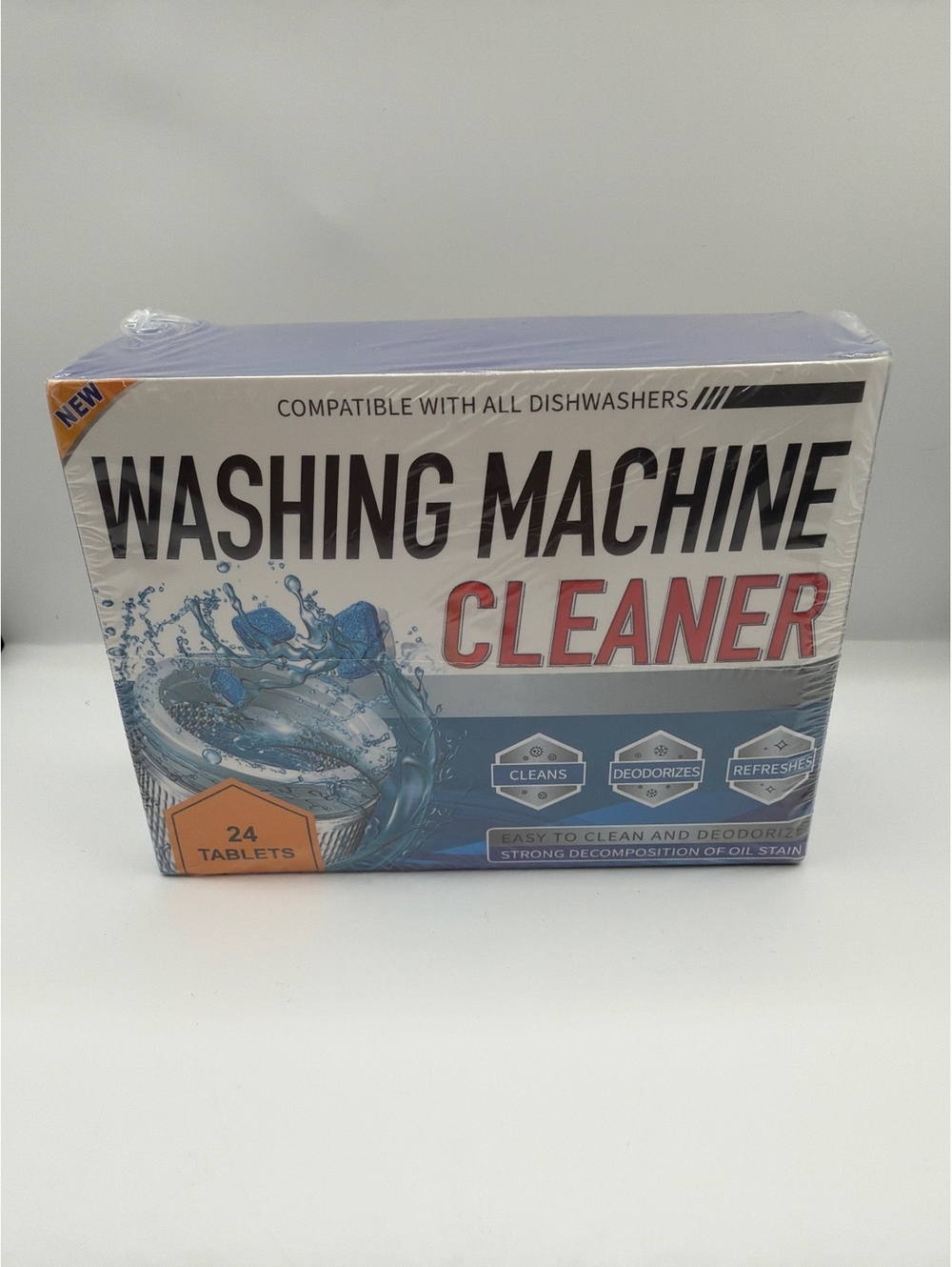 Dishwasher Cleaner & Deodorizer Tablets – 24 Count Universal Deep Clean